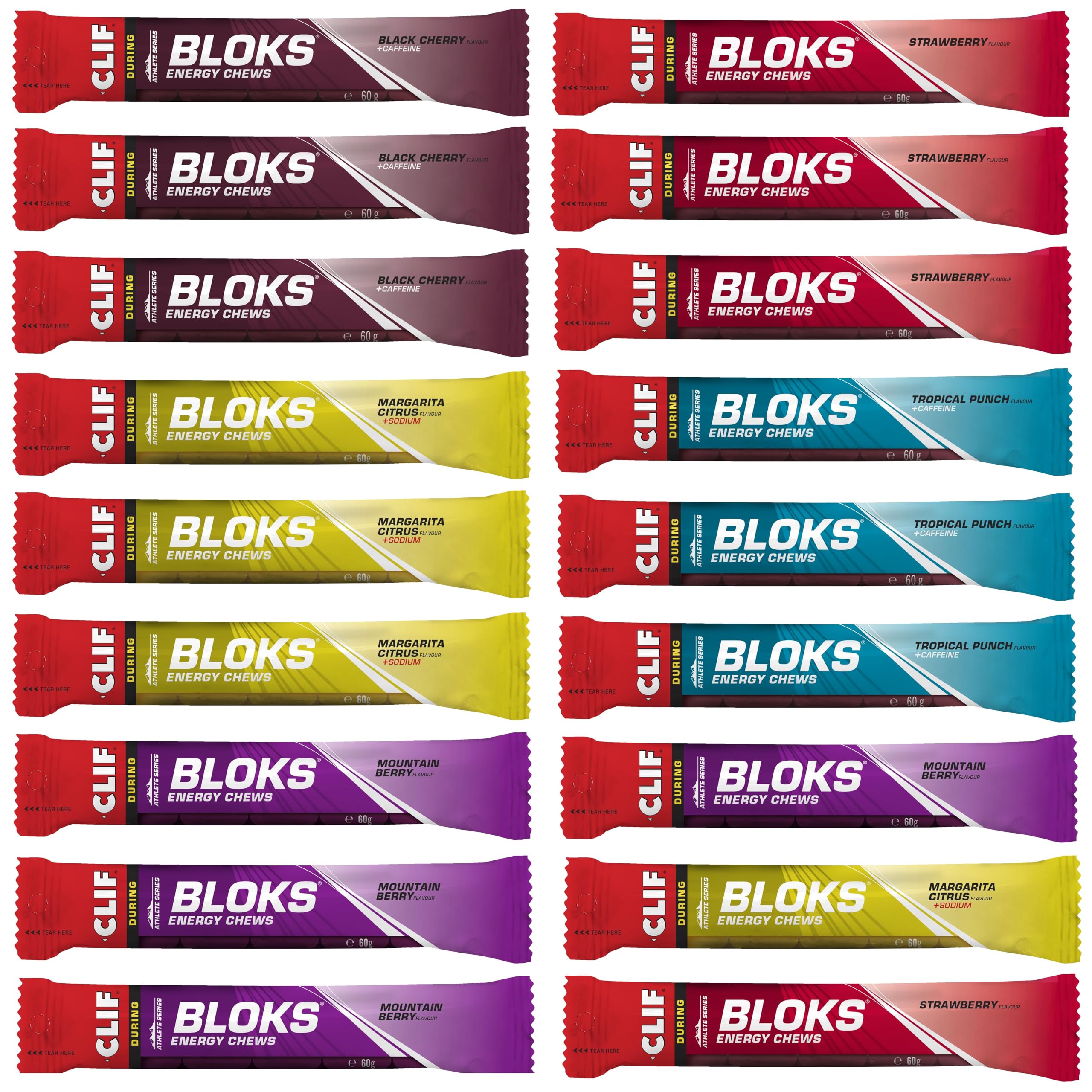 CLIF Bloks 18er Testpaket (18 x 60 g)