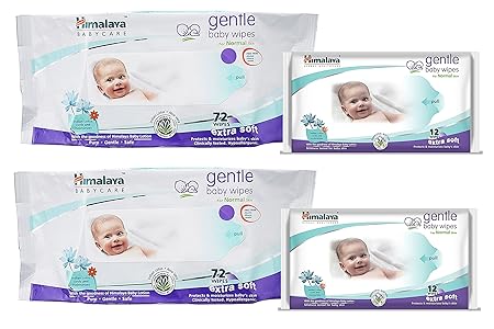 Himalaya Gentle Baby Wipes 12s Pack