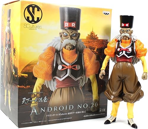 Banpresto Figura de Dragon Ball Z Android 20 de 7.8 pulgadas, Escultura Big Budoukai Volumen 2