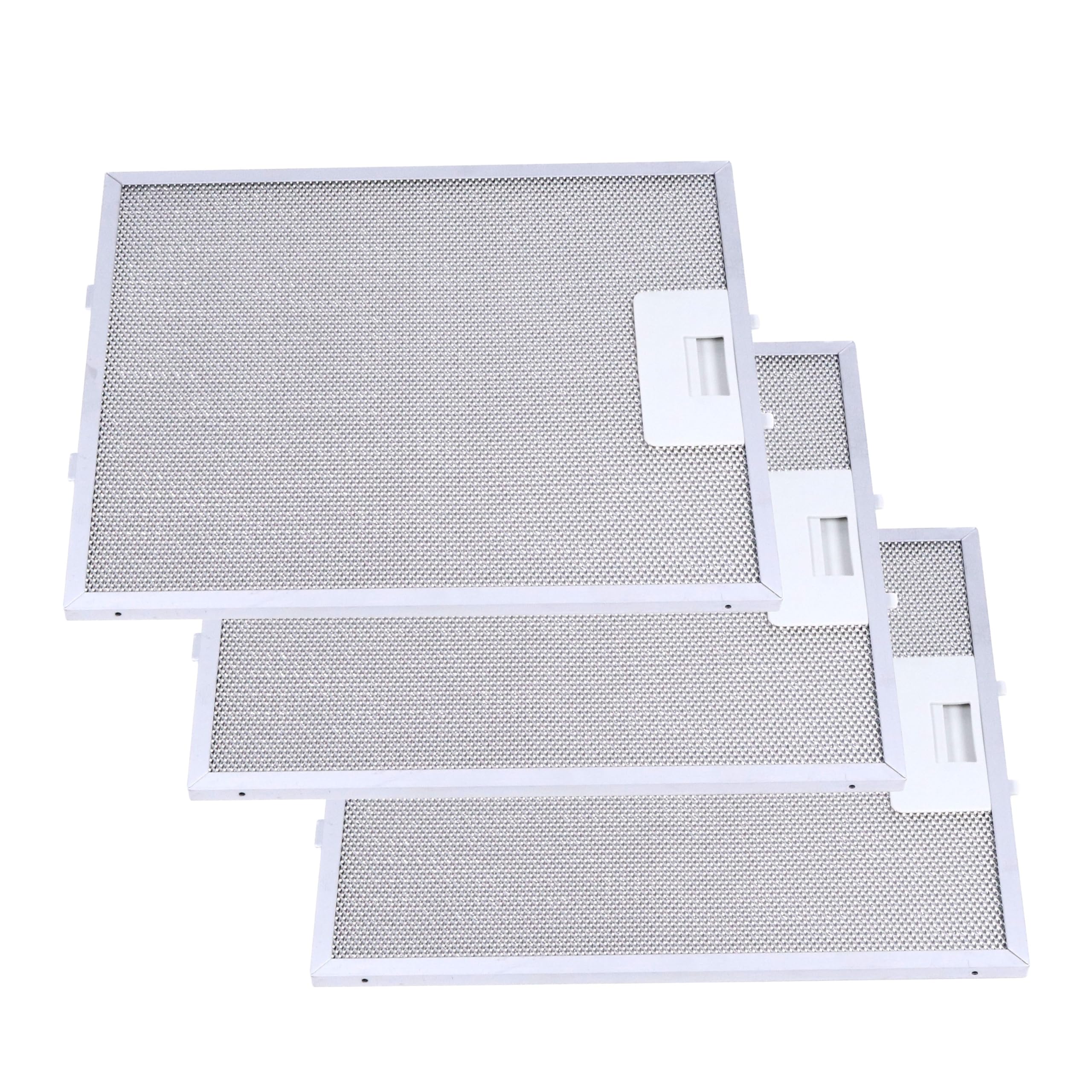 Set di 3 filtri in metallo antigrasso per cappa compatibile con AEG, Electrolux, Whirlpool... 4055101671, 50253565001, GF01QB... Dimensioni: 231 x 276 mm