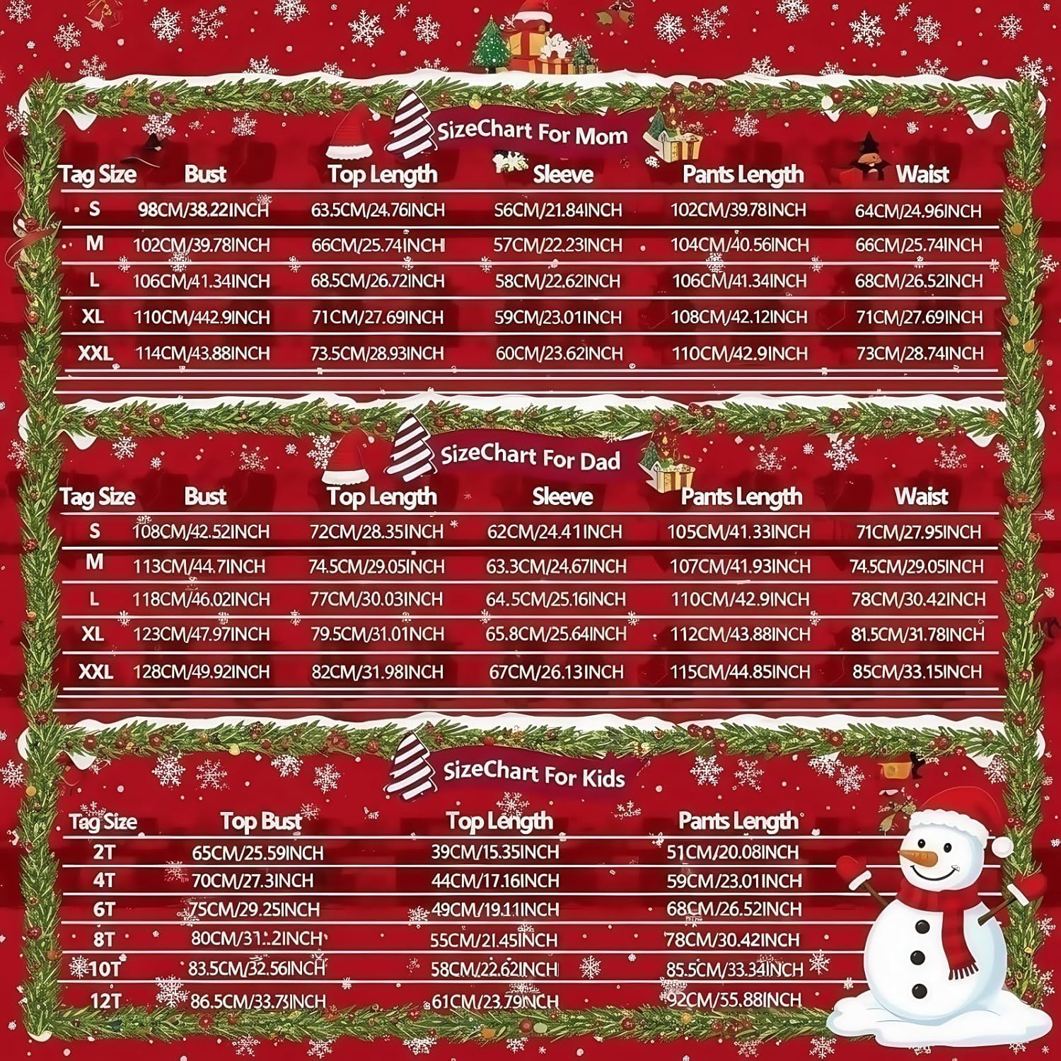 Christmas Family Matching Pajamas Set Holiday Sleepwear for Mom and Dad Cozy Xmas Pajamas for Family Party and Photos - Image 8