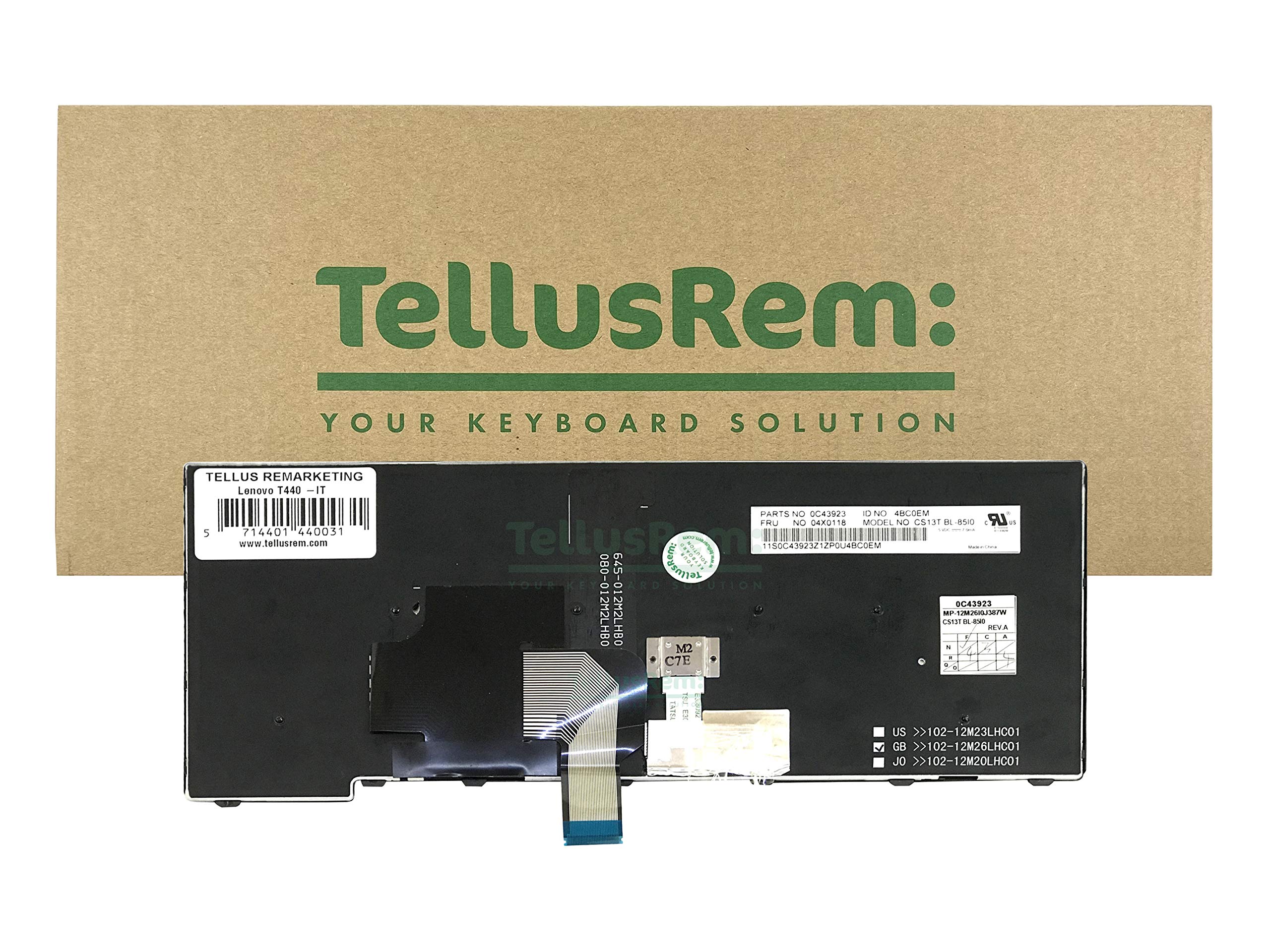 sostituzione della tastiera Italiano retroilluminata per Lenovo Thinkpad T431 T431S E431 T440 T440P T440S E440 L440 T450 T450S T460 L450 T440E