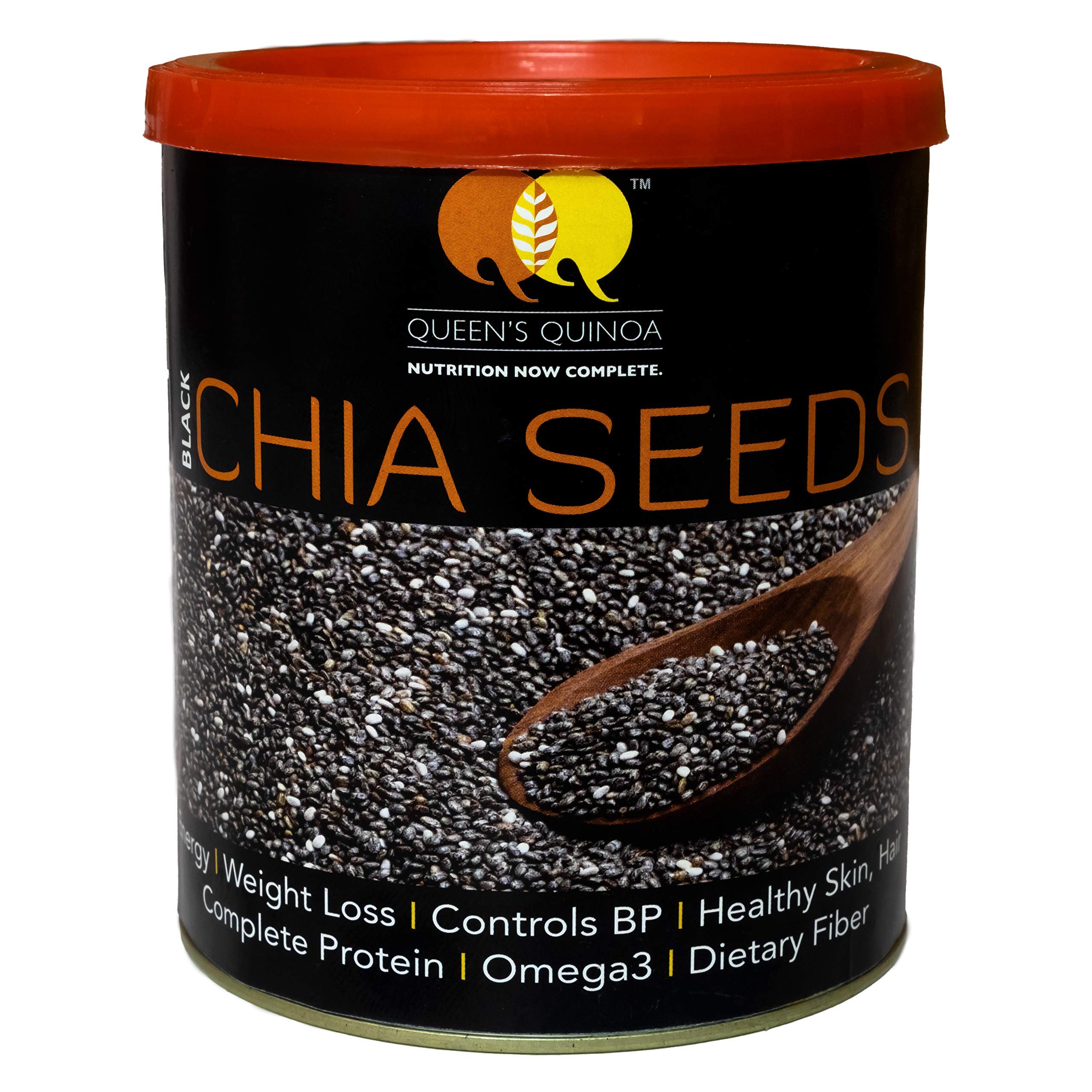 Queen Quinoa Black Raw Chia Seeds|High Fibre Immunity Booster Sabja Seed|Rich in Omega 3 Zinc Fiber Calcium|Gut Health Improving Diet Weight Management Healthy Snacks- 250gm (B072LXYWXN) Amazon Price History, Amazon Price Tracker