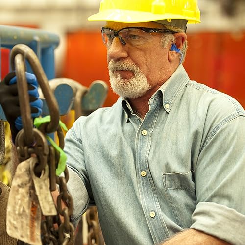 Miniatura 4 de Jackson Safety Tapón de espuma con cable reutilizable detectable de metales, 31dB NRR, azul, tamaño universal, paquete a granel (caja de 400 pares),