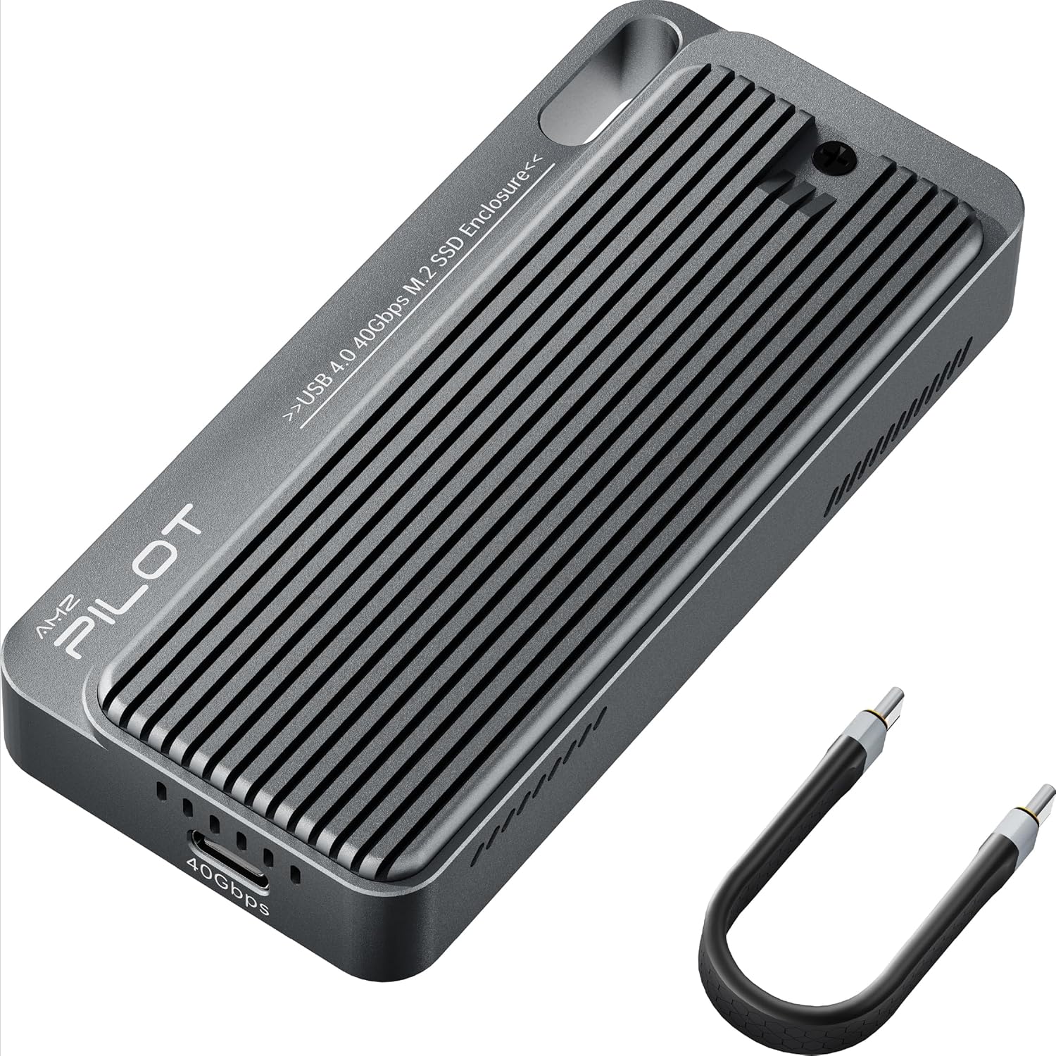 Carcasa USB4 40Gbps NVMe M.2 SSD de aluminio