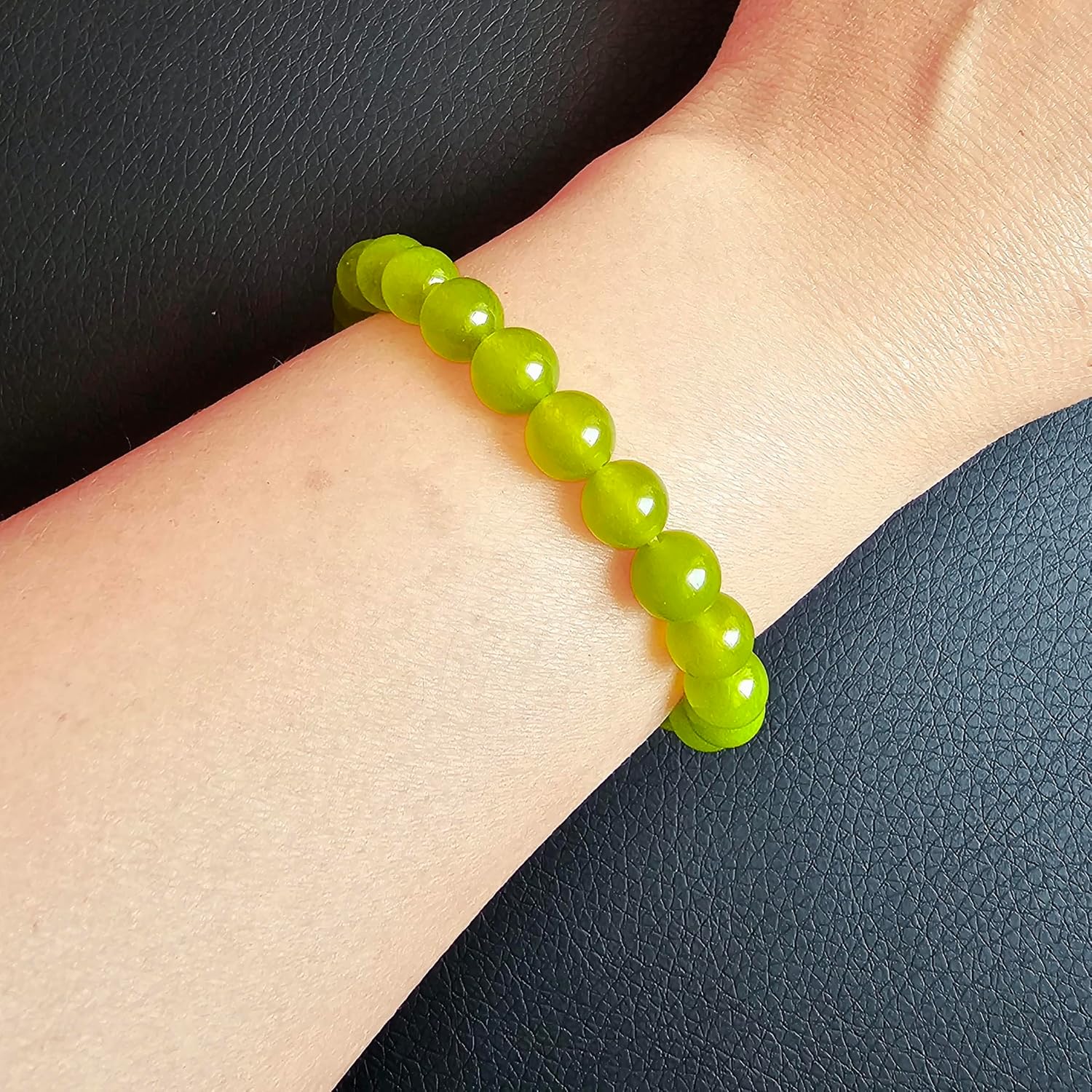 Handmade Womens Mens 8mm Gemstone Beaded Bracelet Stretchy | Chakra Healing Crystal Gemstone Beads Bracelet Stretch For Men, Women and Girls