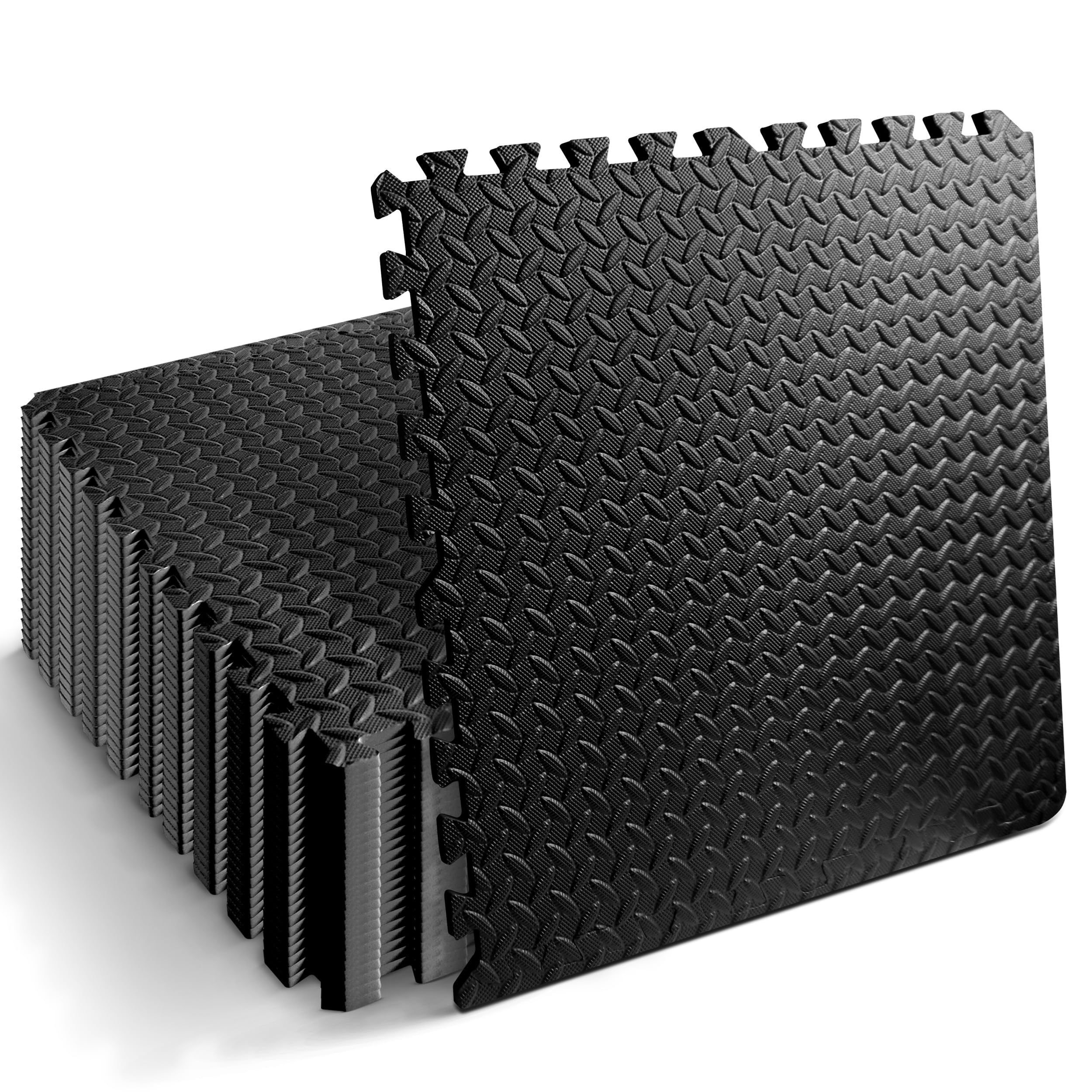 SQUATZ Thick Puzzle Exercise Mat 25 Pcs EVA Foam Floor Tiles for Home Gym 24 in x 24