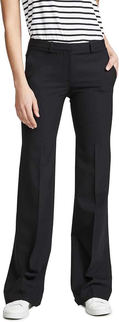 日本激安ネット通販 新品タグ付theory demitria ハイウエストフレア