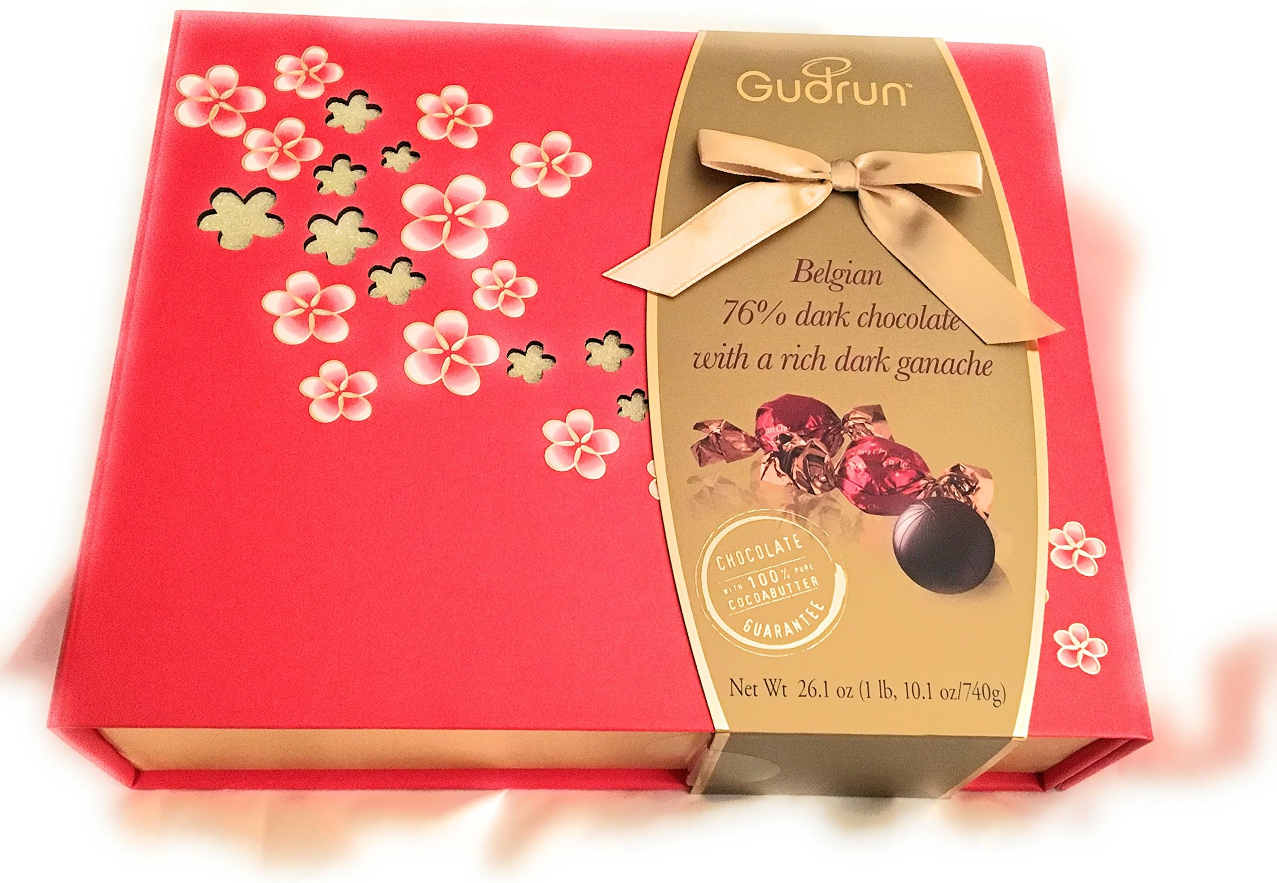 Gudrun Belgian Dark Chocolate with rich dark Ganache 26.1 Oz. Gift Box