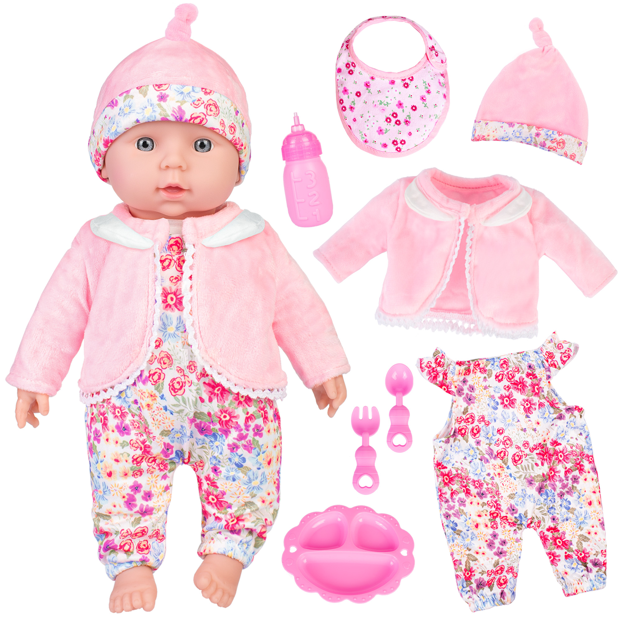 Watch 12 Inch Soft Body Baby Doll Baby Girl Doll Dolls Accessories