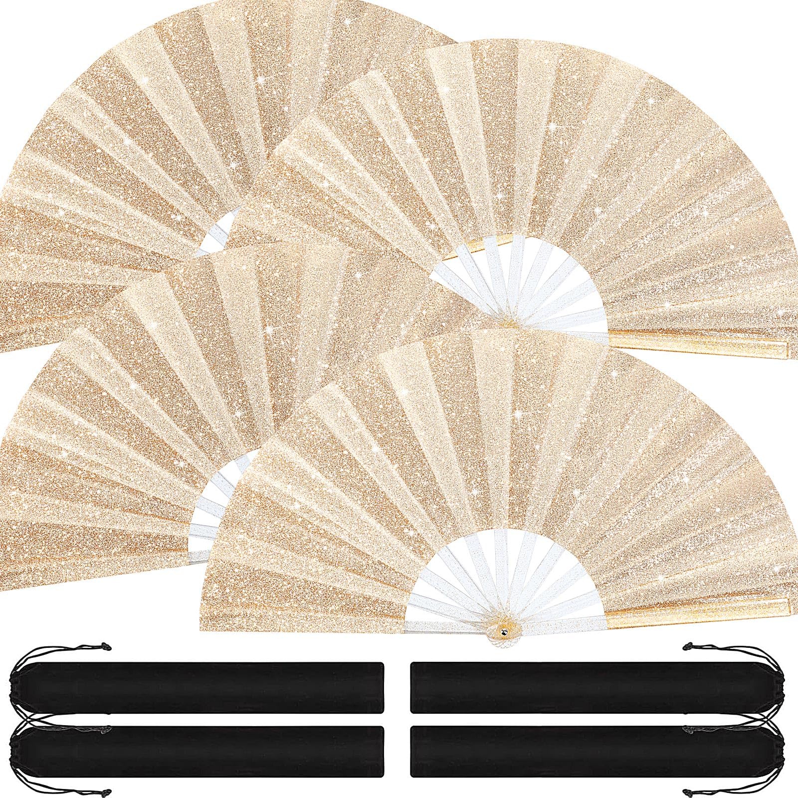 Éventails de 33 cm pliants grand format pour réussir vos chorégraphies de danse en ligne