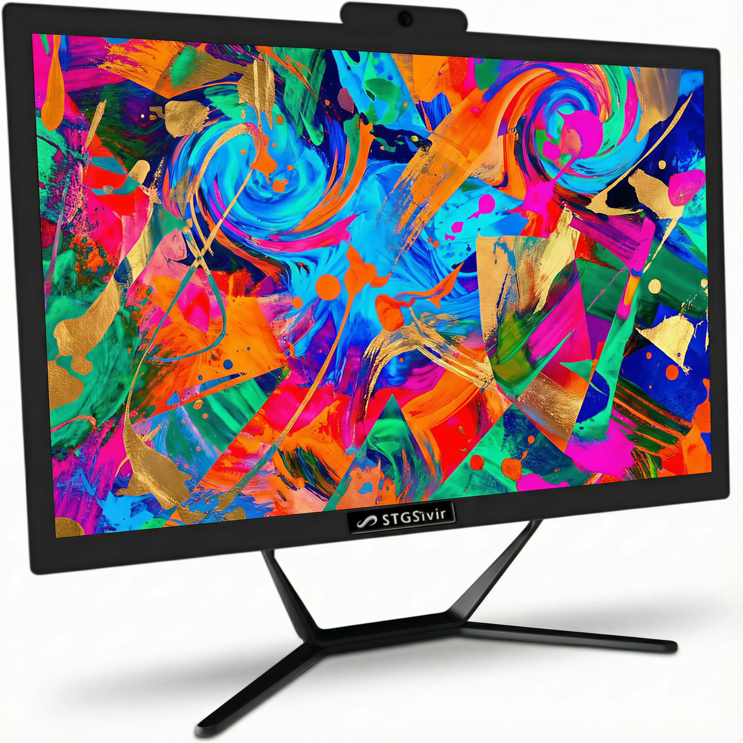 PC All in One 21.5" FHD Core i5 3.6 GHz 16GB RAM 512GB SSD WiFi Bluetooth Windows 11 Pro Nero