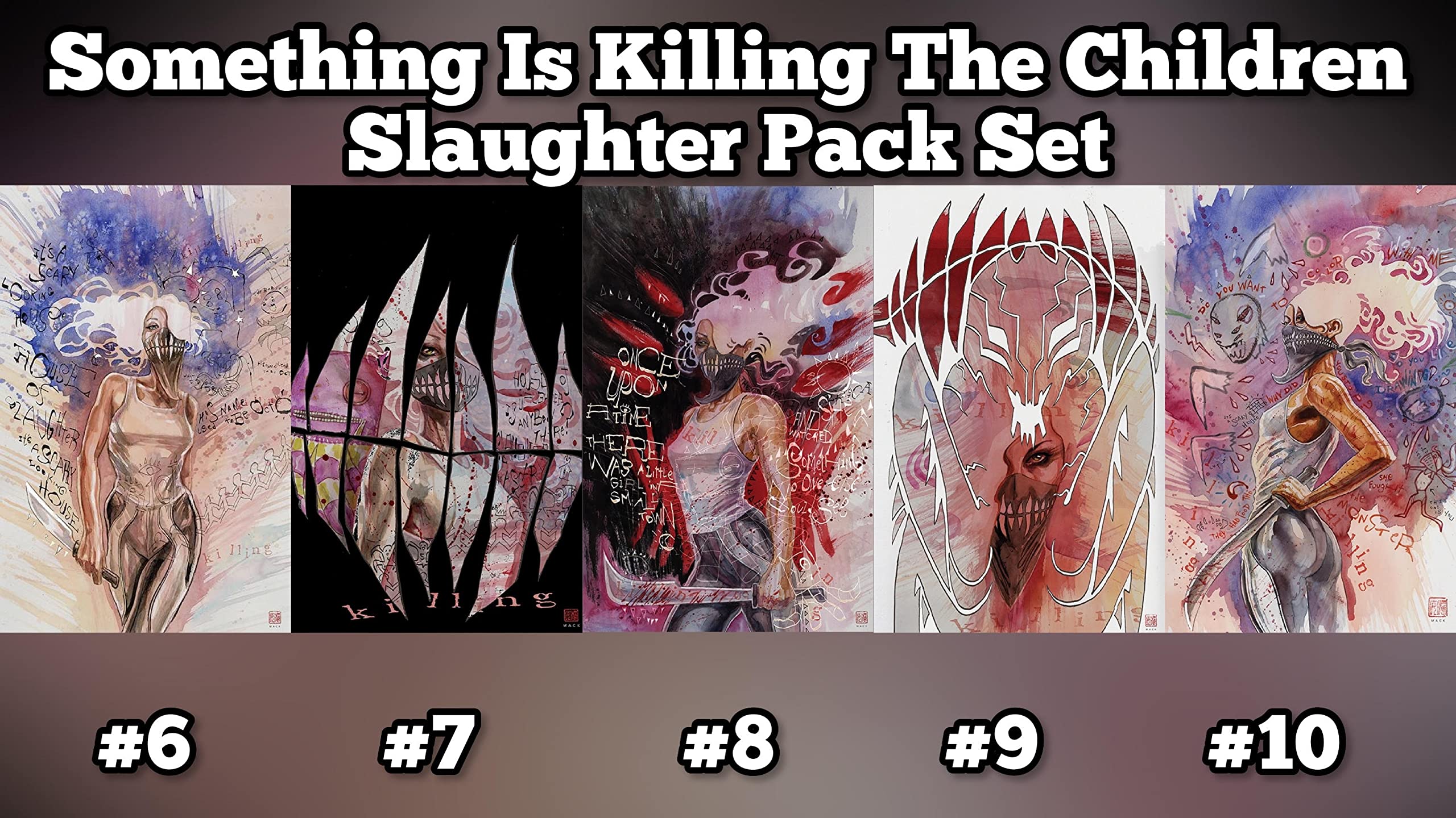 Something Is Killing The Children (SIKTCH) Slaughter Pack Bundle #2 Issues #6-10 W/ Rated Comics Backer