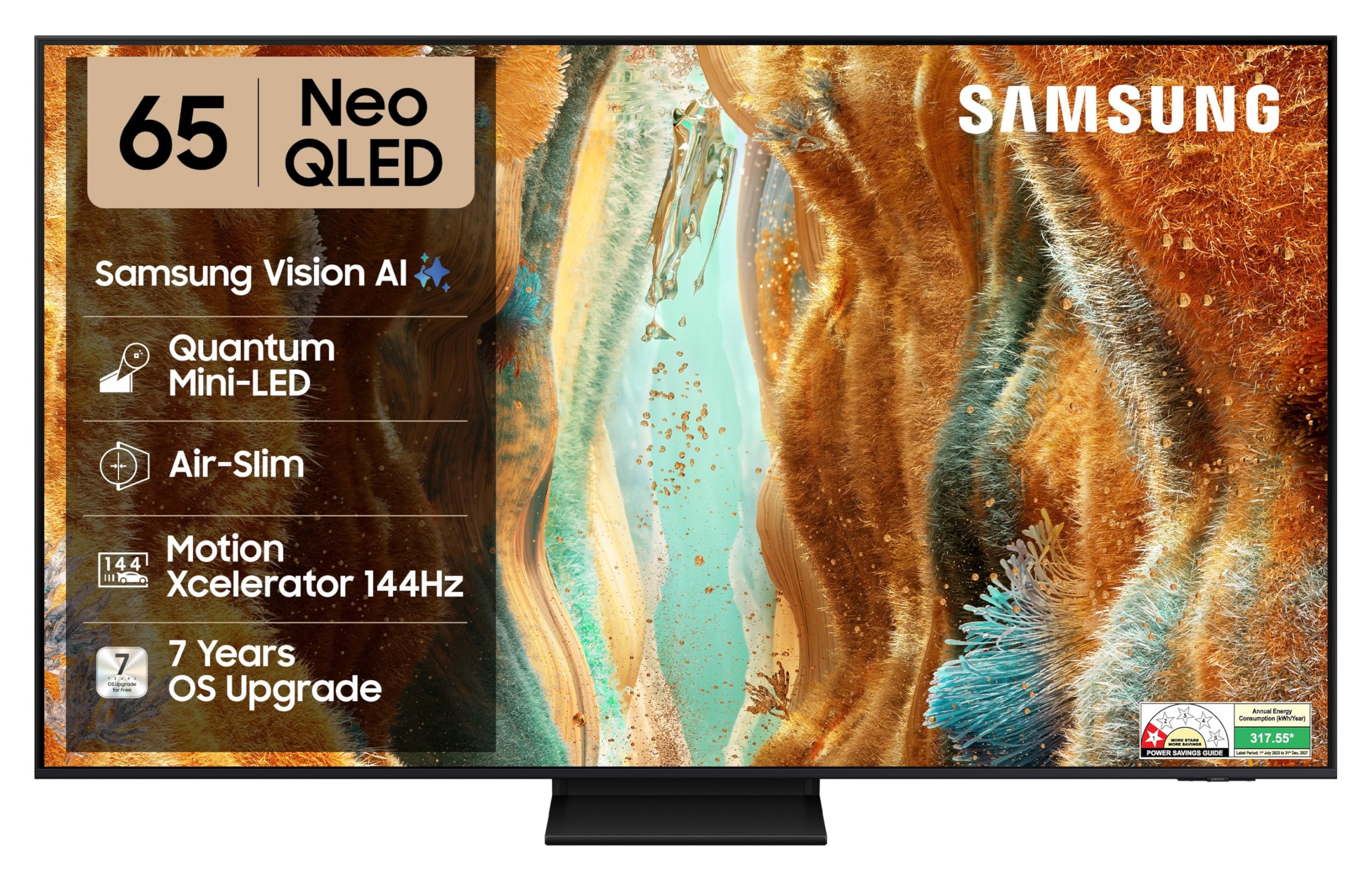 Samsung 65 inch (163cm) Neo QLED 4K Vision AI 2026 Smart TV | NQ4 AI Processor | 4K Upscaling | Quantum Mini LED | NQ HDR | 150+ Channels | QA65QN2EHAULXL — Amazon image 28
