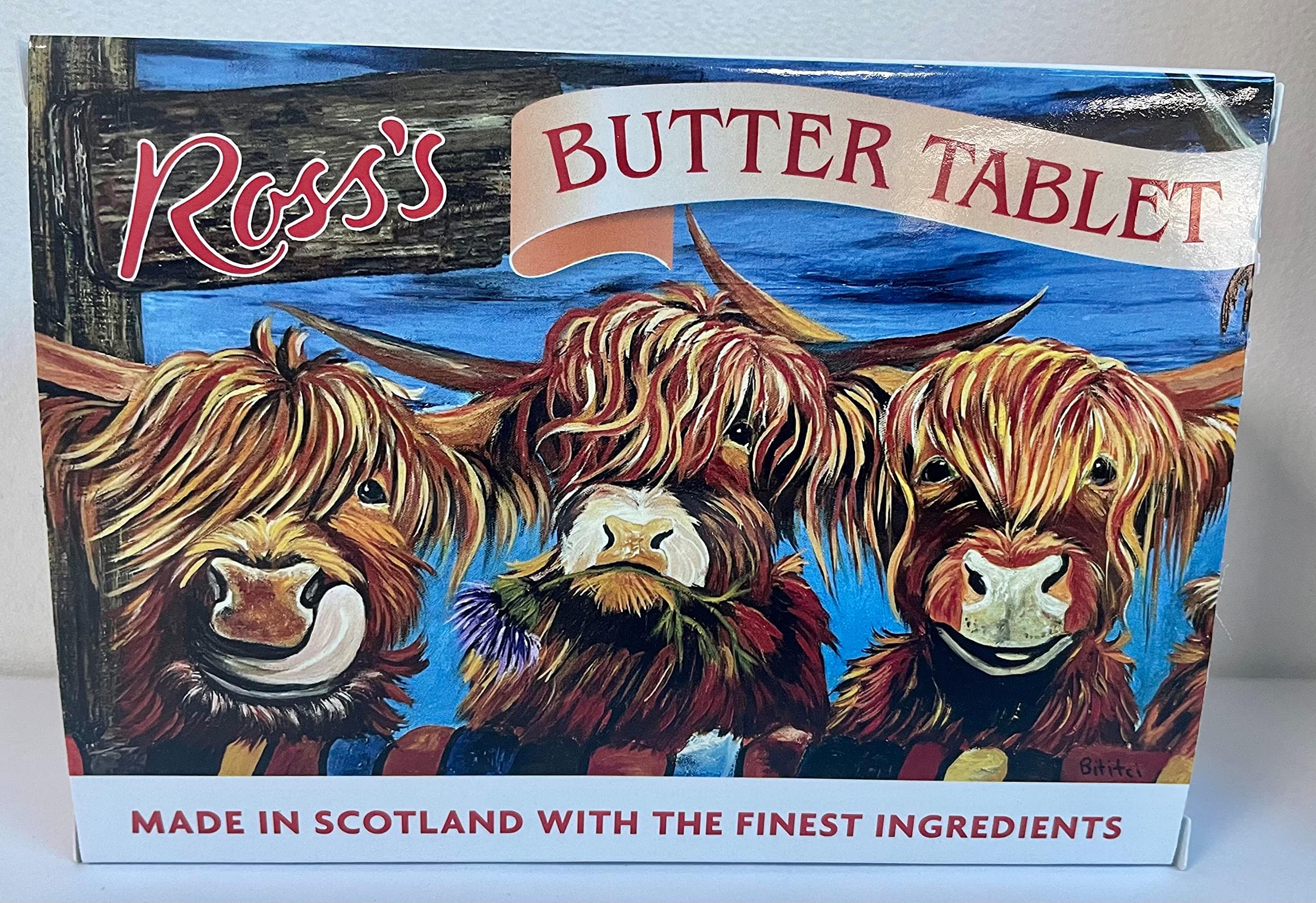 Ross's Highland Cow Butter Tablet Gift Box 150g