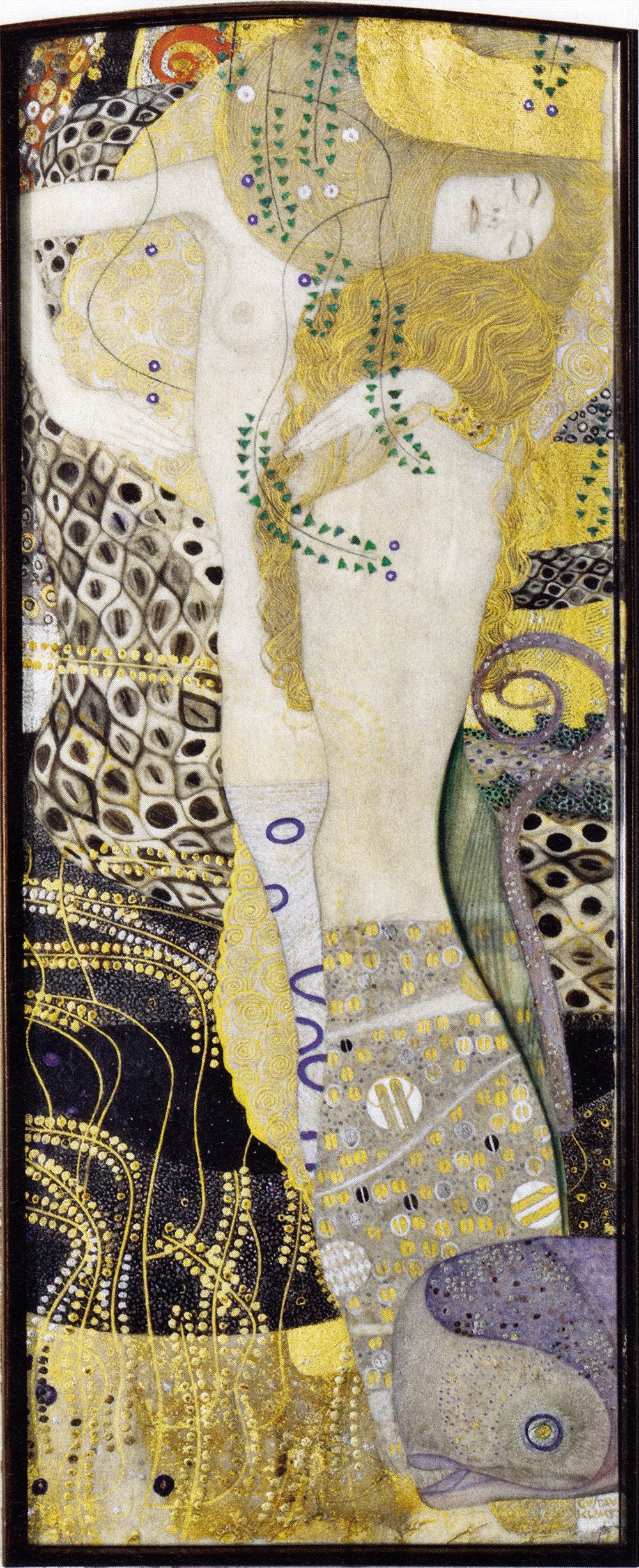 Affiche Klimt Wasserschlangen I Décoration Salon Grand Format