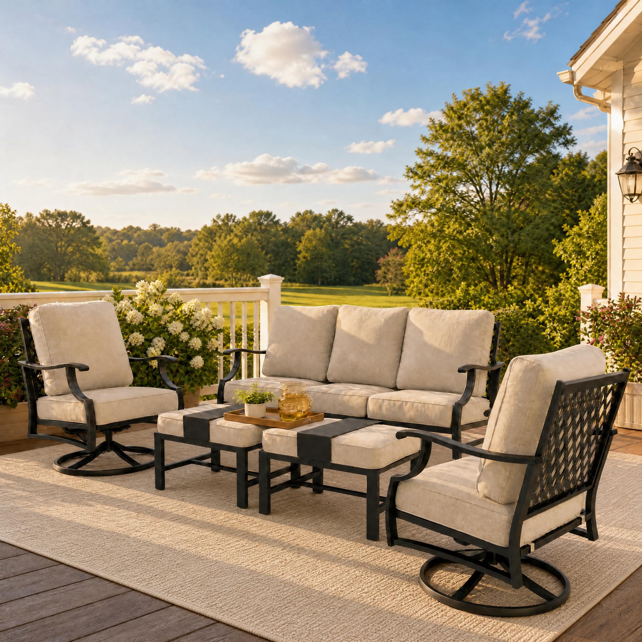 SUNSHINE VALLEY 5-Piece Patio Furniture Set