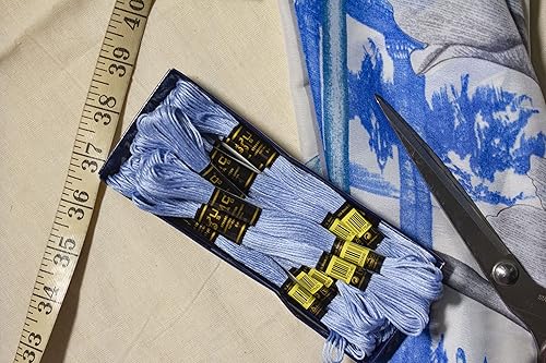 Miniatura 3 de UMC STAG Paquete de 12 hilos de bordar rojos de alta calidad, madejas 100% algodón egipcio de alta calidad, hilo de bordado de punto de cruz,