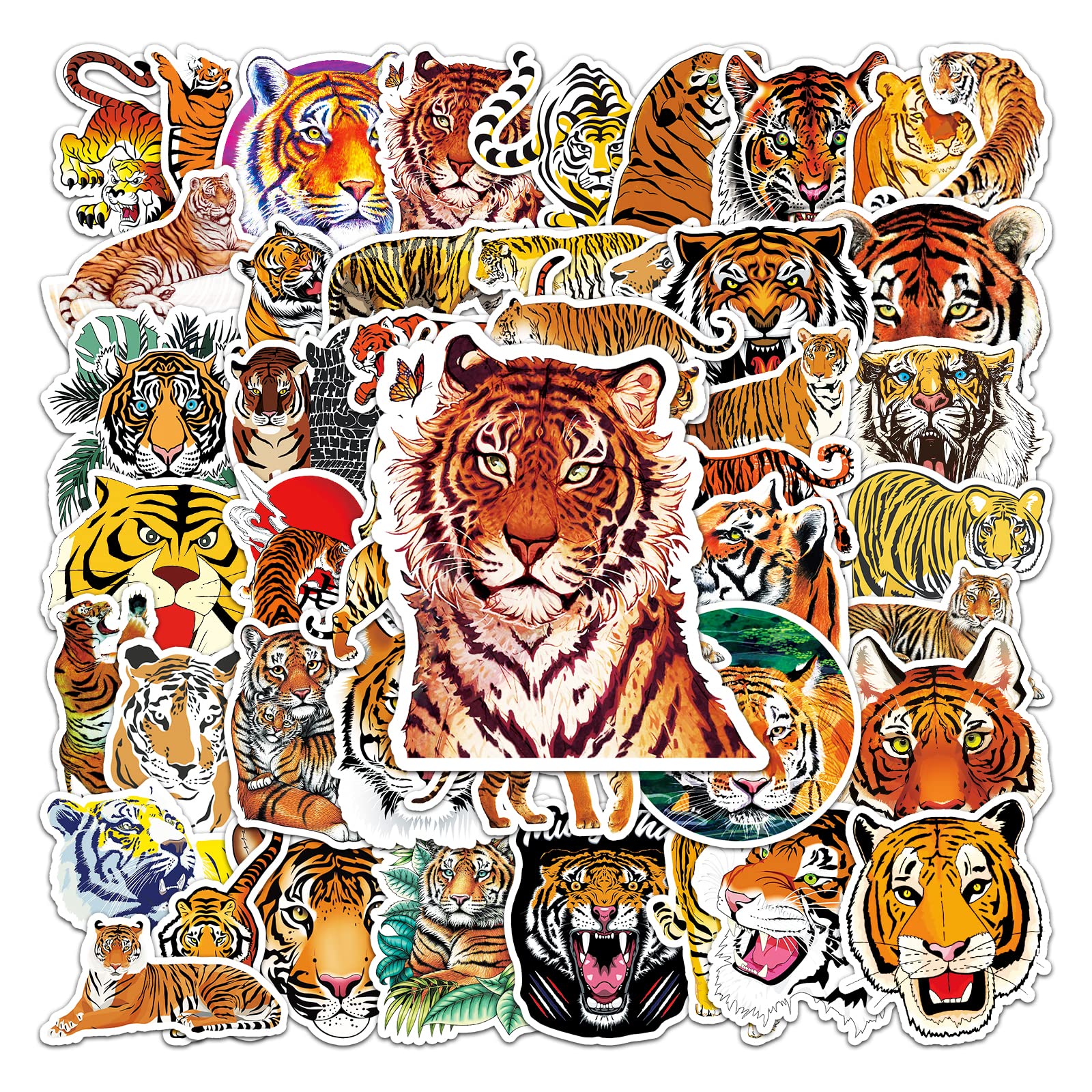 Cute Animal Stickers - 50 Pcs Waterproof Vinyl Decals -24