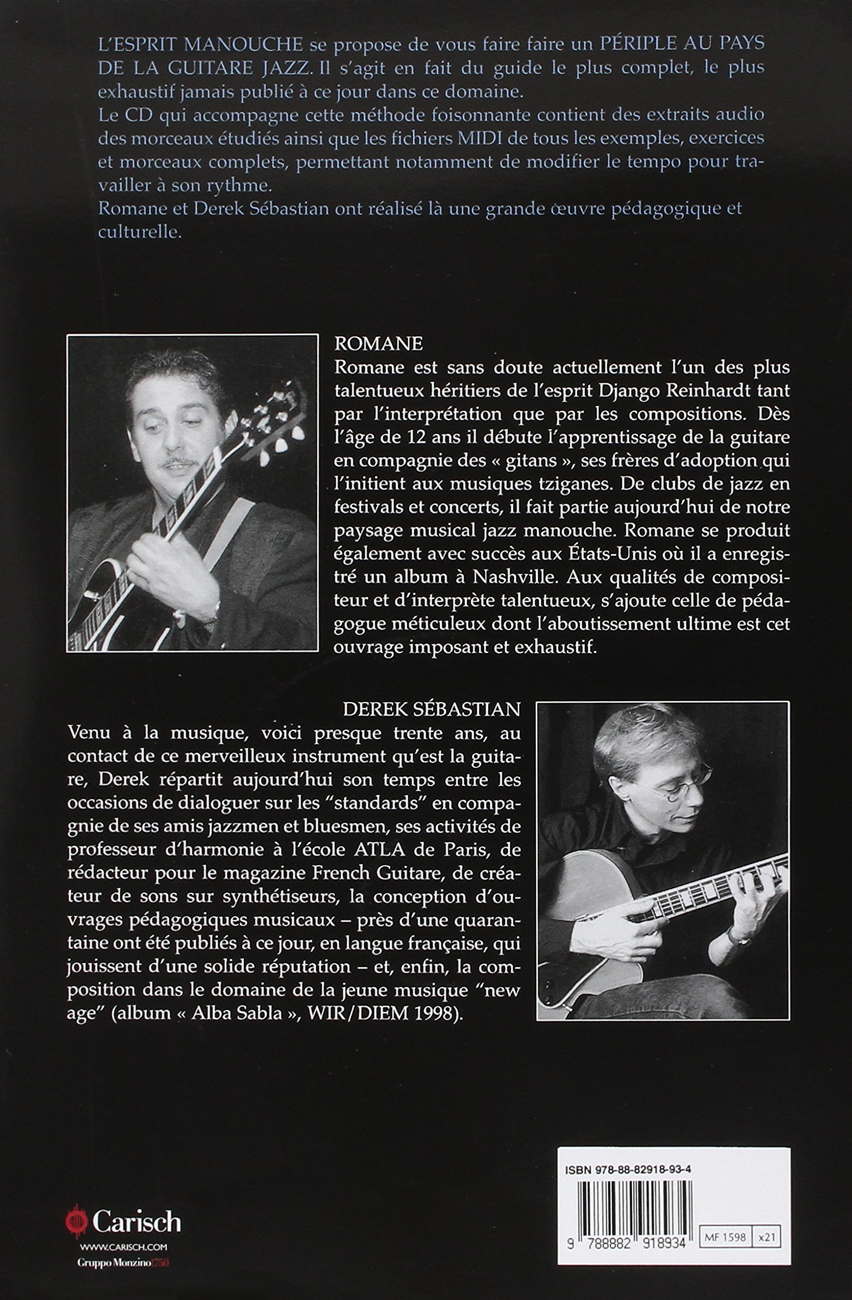 L'esprit manouche. Périple au pays de la guitare jazz. Per chitarra. Spartito: Un périple au pays de la guitare jazz en 36 étapes, avec CD audio