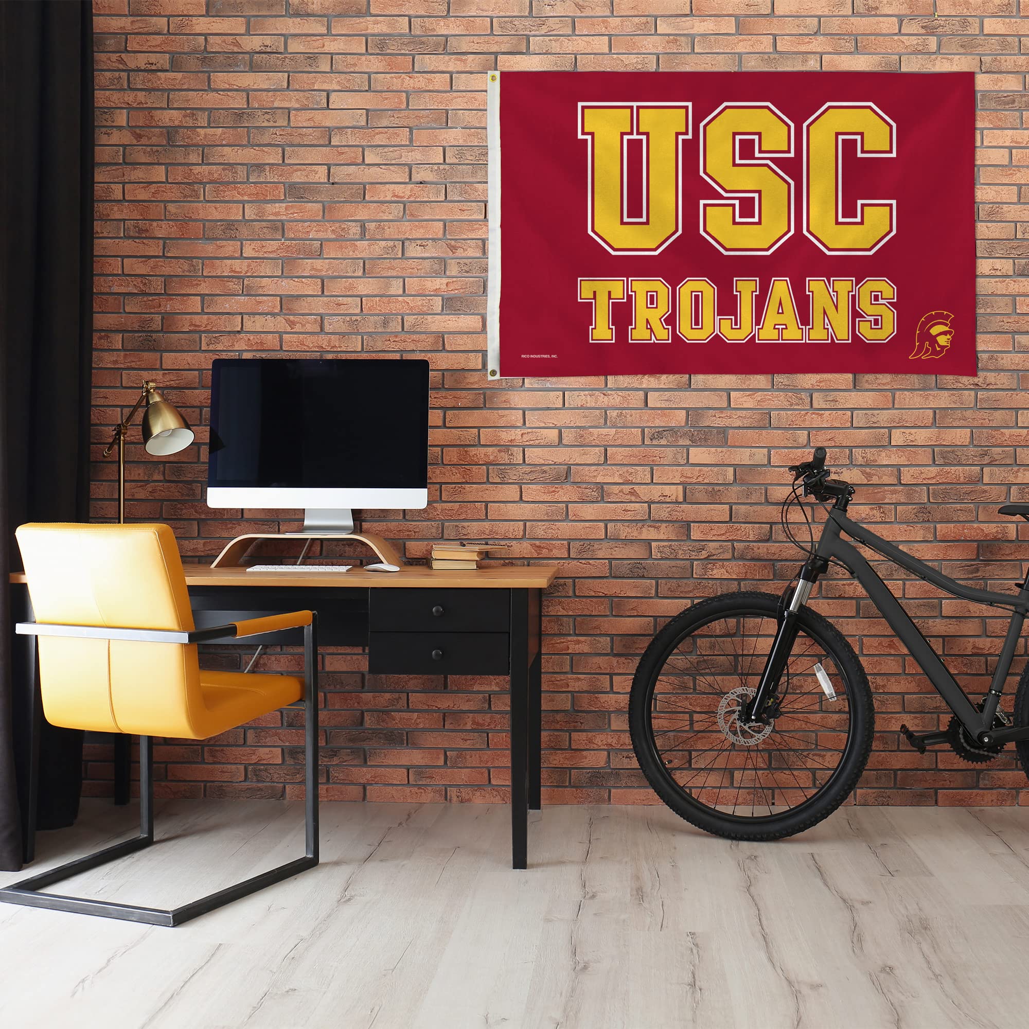 Rico Industries NCAA Southern California Trojans 3x5 Foot Banner Flag - Polyester With Grommets