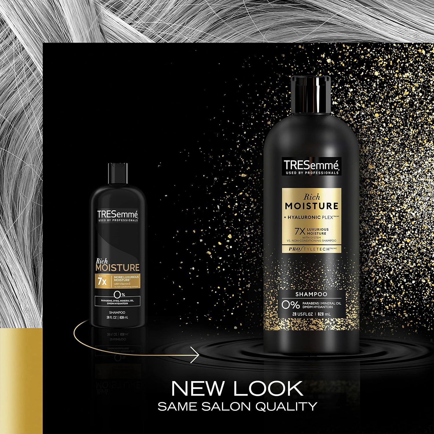 TRESemmé Rich Moisture Shampoo and Conditioner Rich Moisture 2 Count for Dry Hair Formulated With Vitamin E and Biotin 28 oz