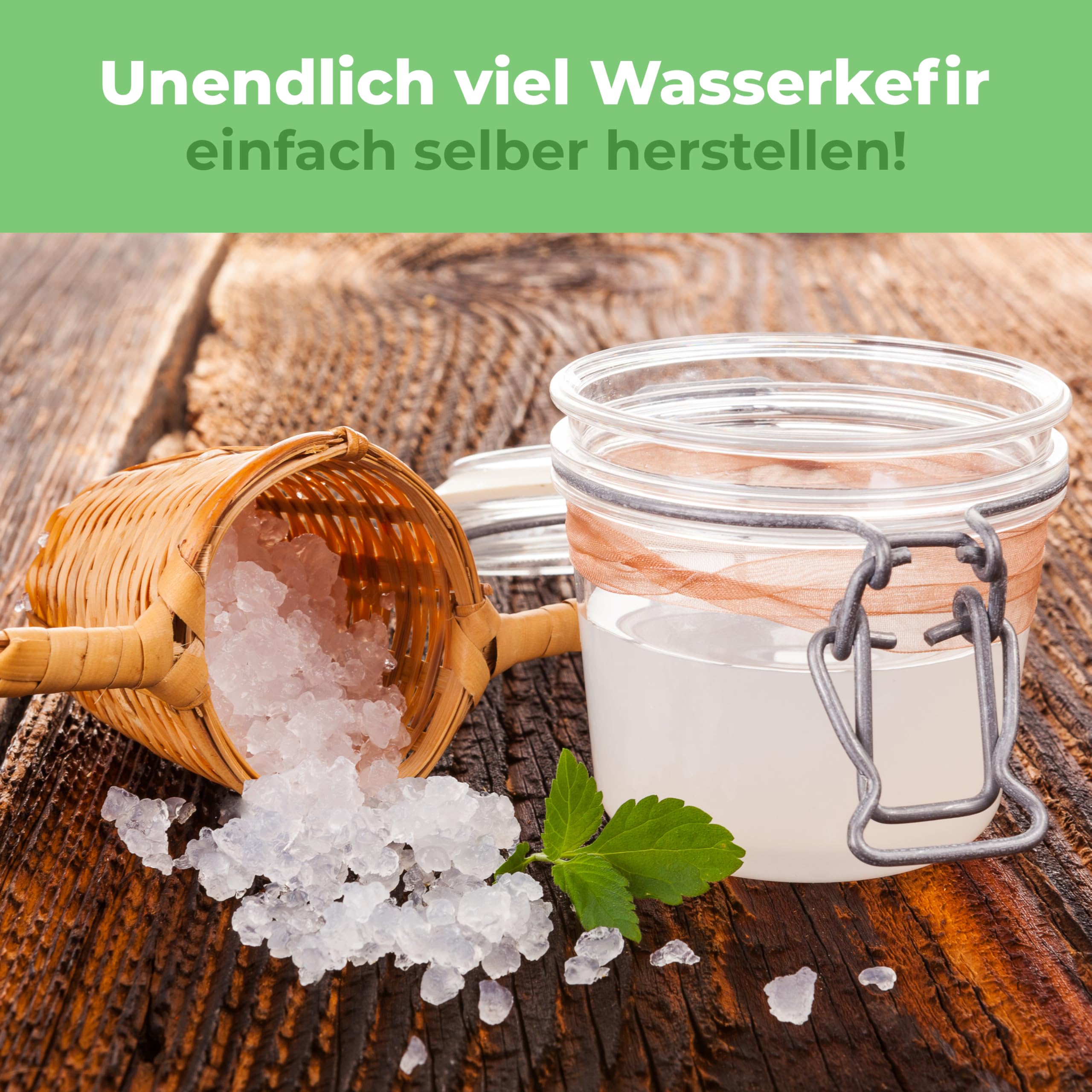 Curly Superfood Bio Wasserkefir Kristalle 30g inkl. Anleitung