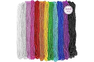 Unleash the Carnival Spirit with 200PCS Mardi Gras Beads!