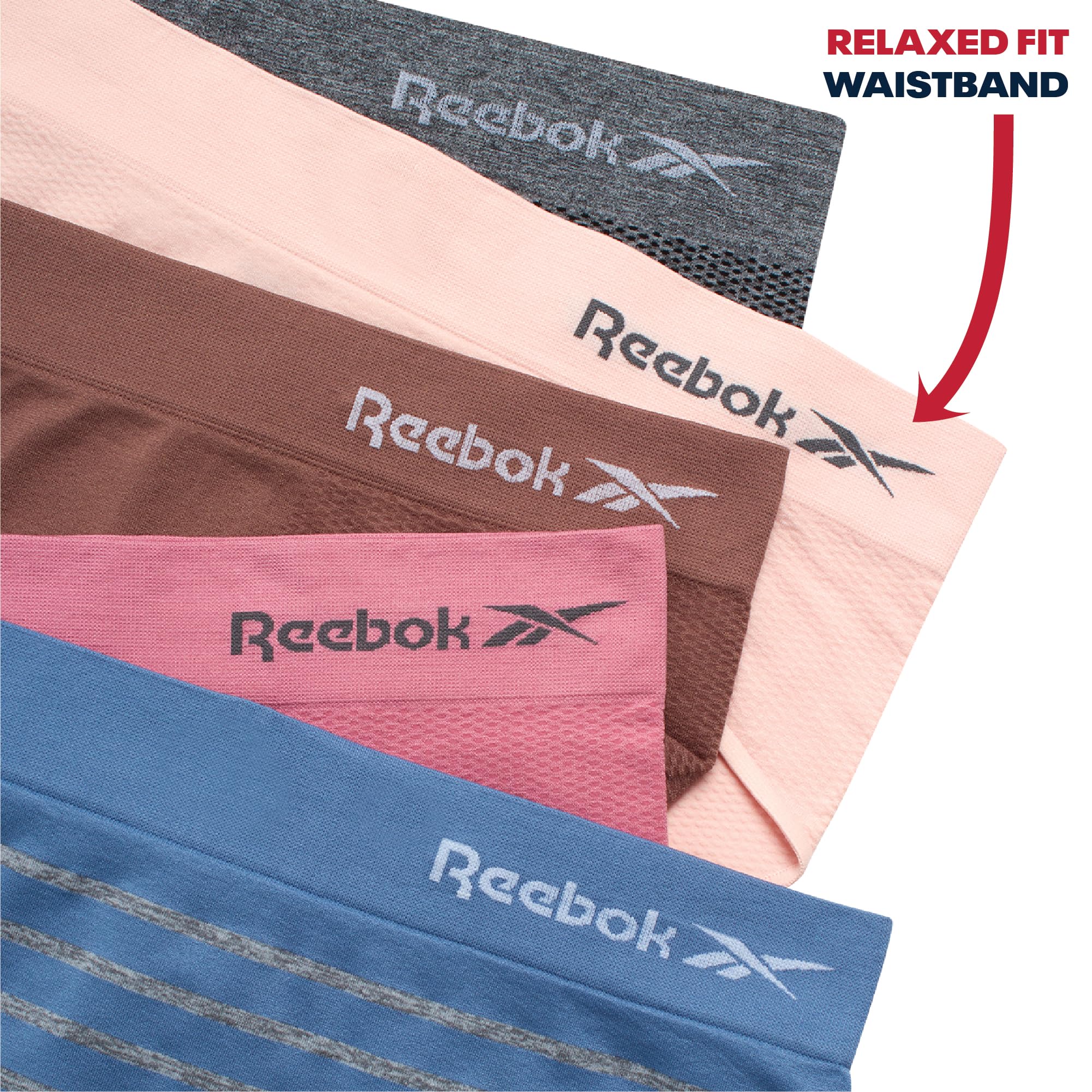 Reebok Rdw 5pk Seam Hip V2 Ropa Interior a la Cadera Mujer (Pack de 5)