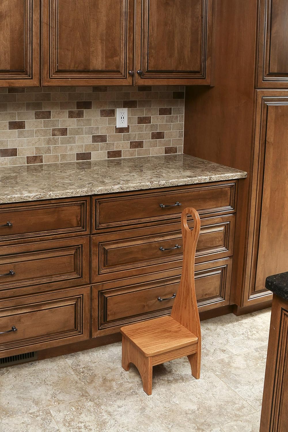 Uр Tо 40% оƒƒ BCC Solid Hardwood Bench Step Stool with Handle: Handmade in The USA: for Kitchen, Bedroom or Bathroom (Oak, Golden) Fеаturеd Prоduсt BCC Solid Hardwood Bench Step Stool with Handle: Handmade in The USA: for Kitchen, Bedroom or Bathroom (Oak, Golden)