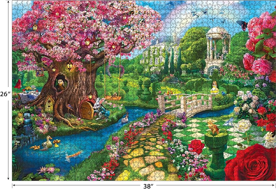 Amazon.com: RoseArt Kodak Premium Spring Garden 2000 Piece Jigsaw