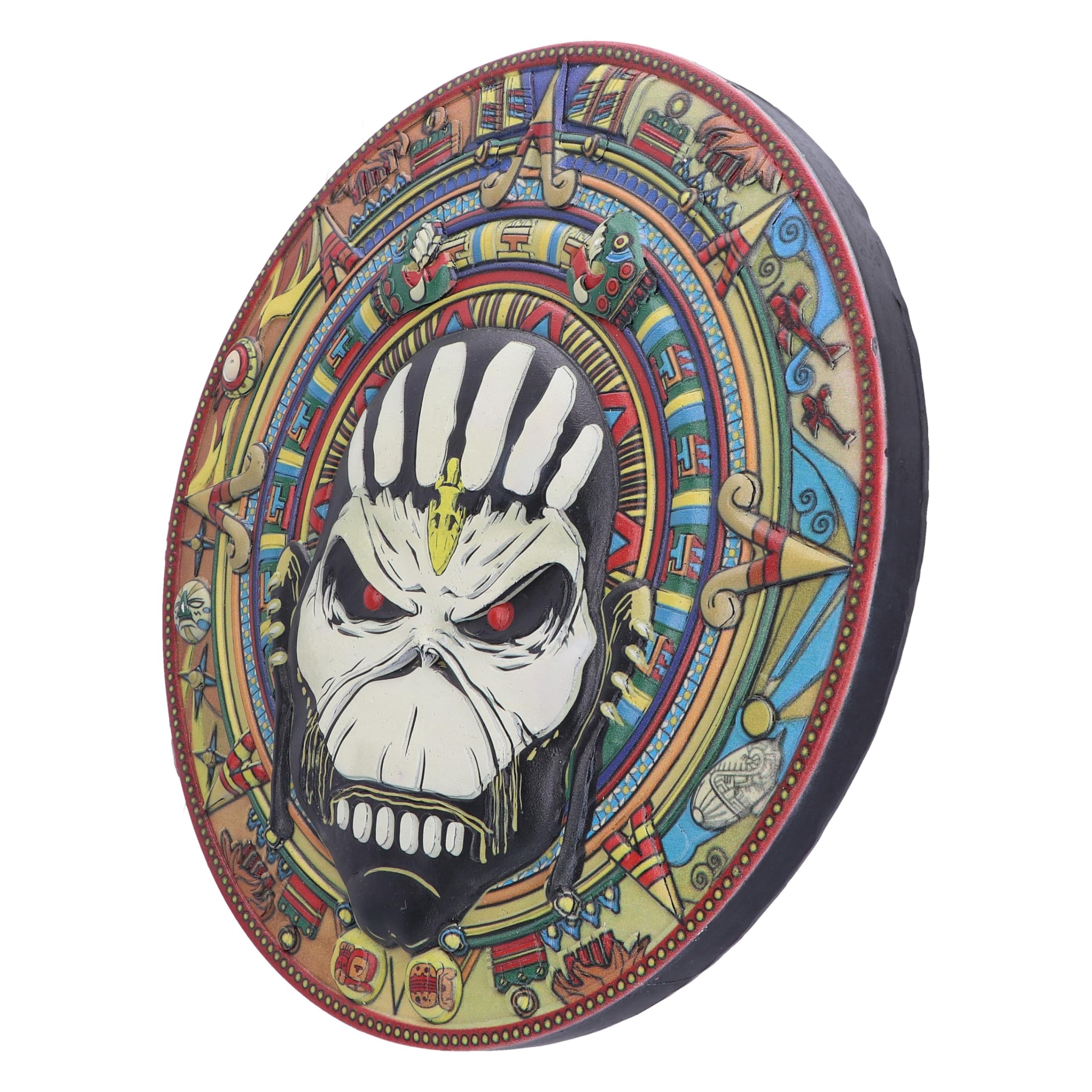 Nemesis Now Placa de pared, resina, multicolor, 29 cm | Producto oficial de Iron Maiden, colección de Rock Band