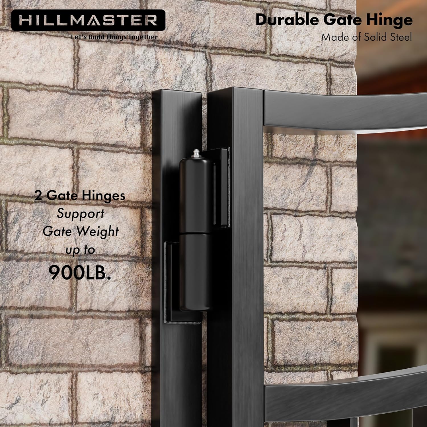 7 in Heavy Duty Barrel Gate Hinges,Steel Gate Door Hinges 900lbs Capacity for Swing Door, Trailer Ramp, Metal Driveway Gate Drive,Fence Gate, Weld On Install Barrel Hinges, 2 Pack