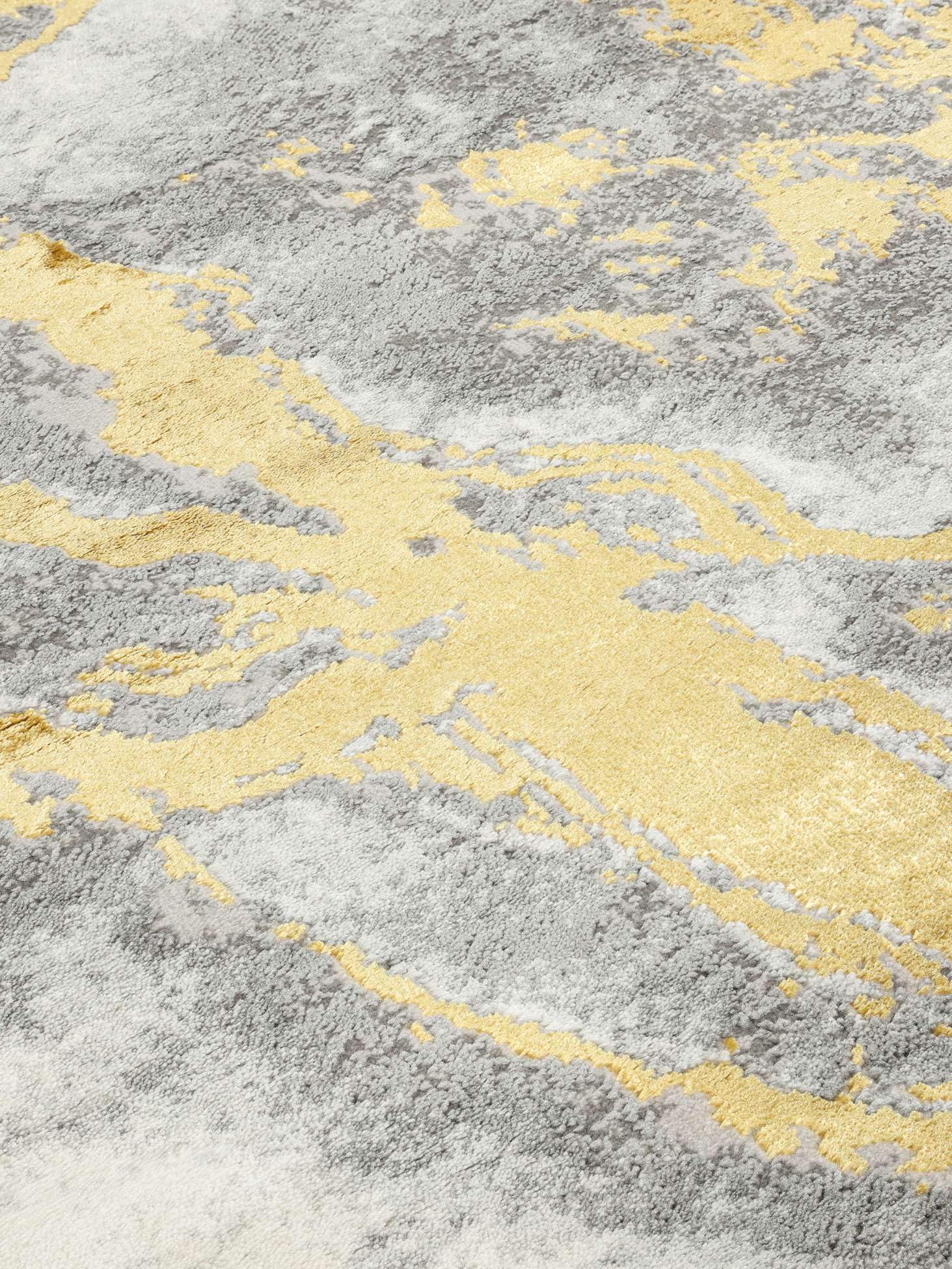 RugVista Antonie Tapis, 200 x 300 cm, Clair Gris/Doré