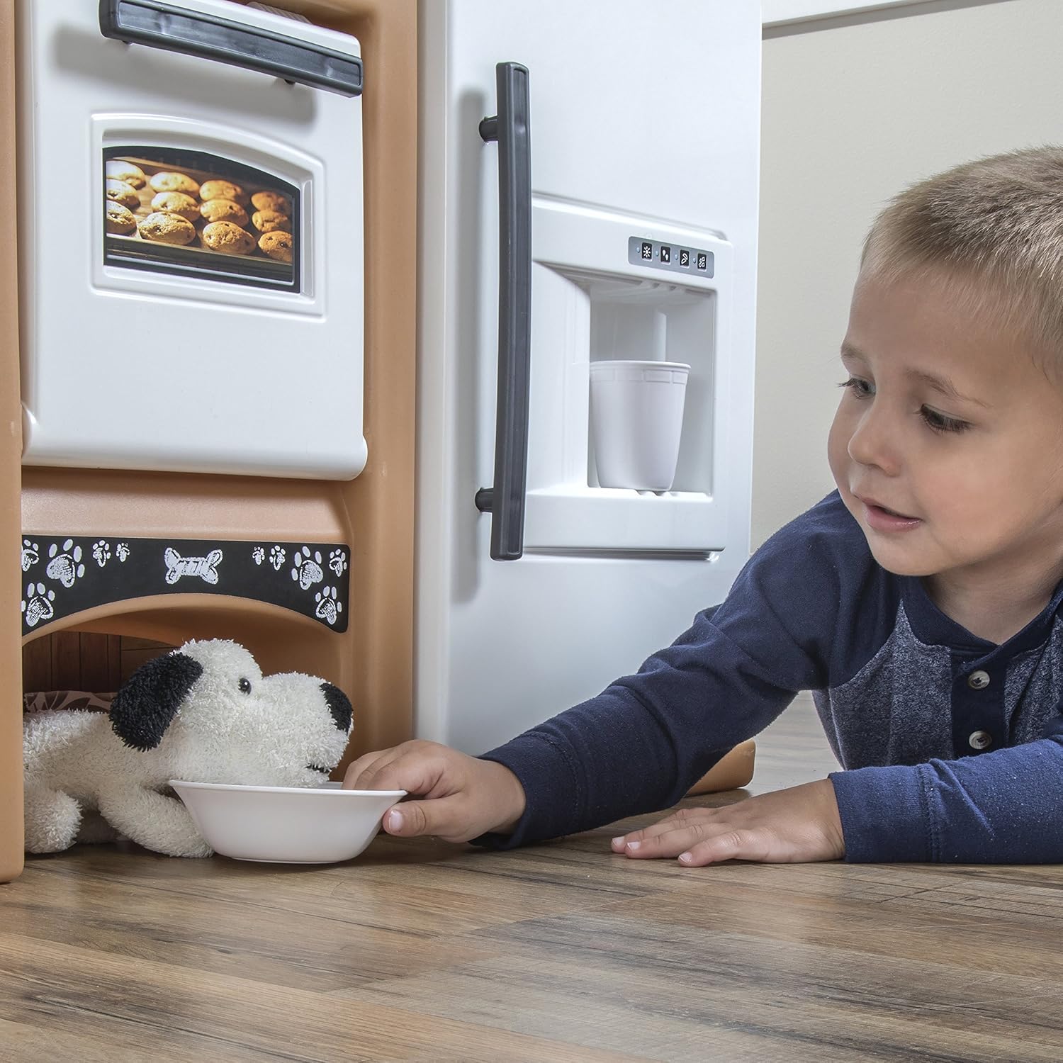 Step2 899399 Espresso Bar Play Kitchen for Kids, Tan