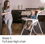 Ingenuity SmartClean Trio Elite chaise haute convertible 3-en-1, chaise pour tout-petit et siège rehausseur de repas - Ardoise