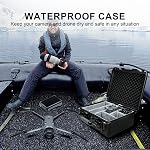 Lekufee Waterproof Hard Carrying Case, Black | Padded Dividers, For DJI Mavic 4 Pro, Air 3S, Mini 5 Pro/4/3 Drone, Partial Sony/Canon/Nikon Camera and Lens, Accessories