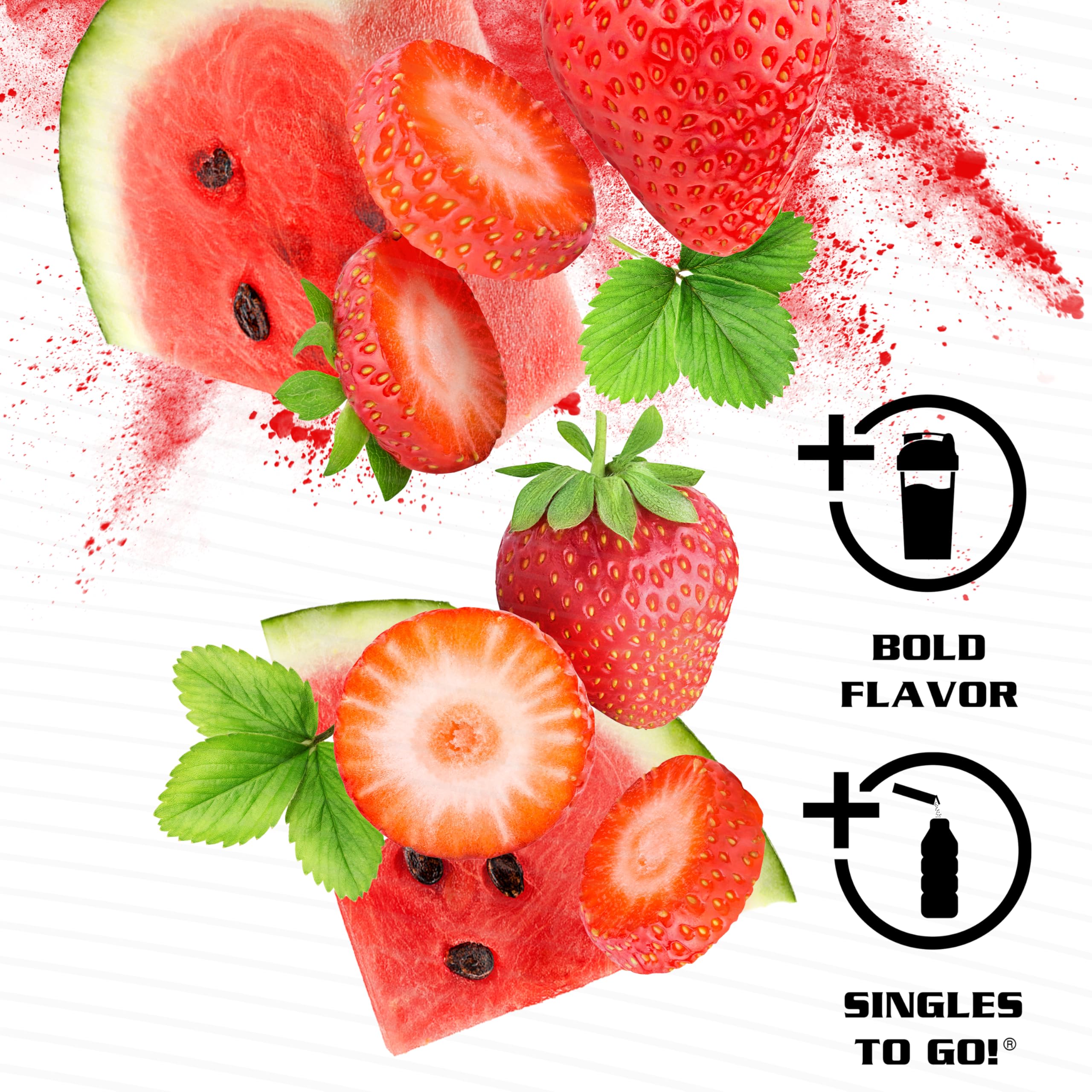 ALL SPORT ELITE - Electrolyte Hydration Performance - Strawberry Watermelon - Singles To Go Powder Packets (10 Sticks)