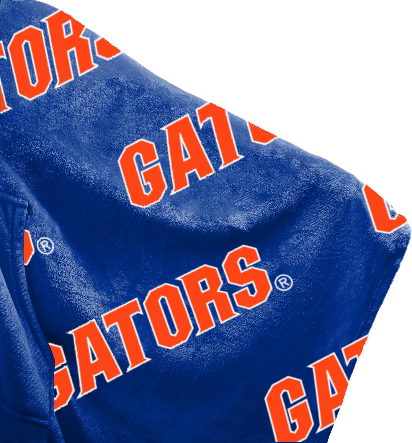 Logo Brands NCAA Wearable Throw Blanket – Oversized Plush Fleece Wrap with Front Pocket |Cozy Game Day & Stadium Cover-Up