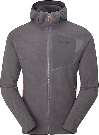 Rab Mens Tecton Hoody - Full-Zip Fleece Jacket for Hiking & Climbing