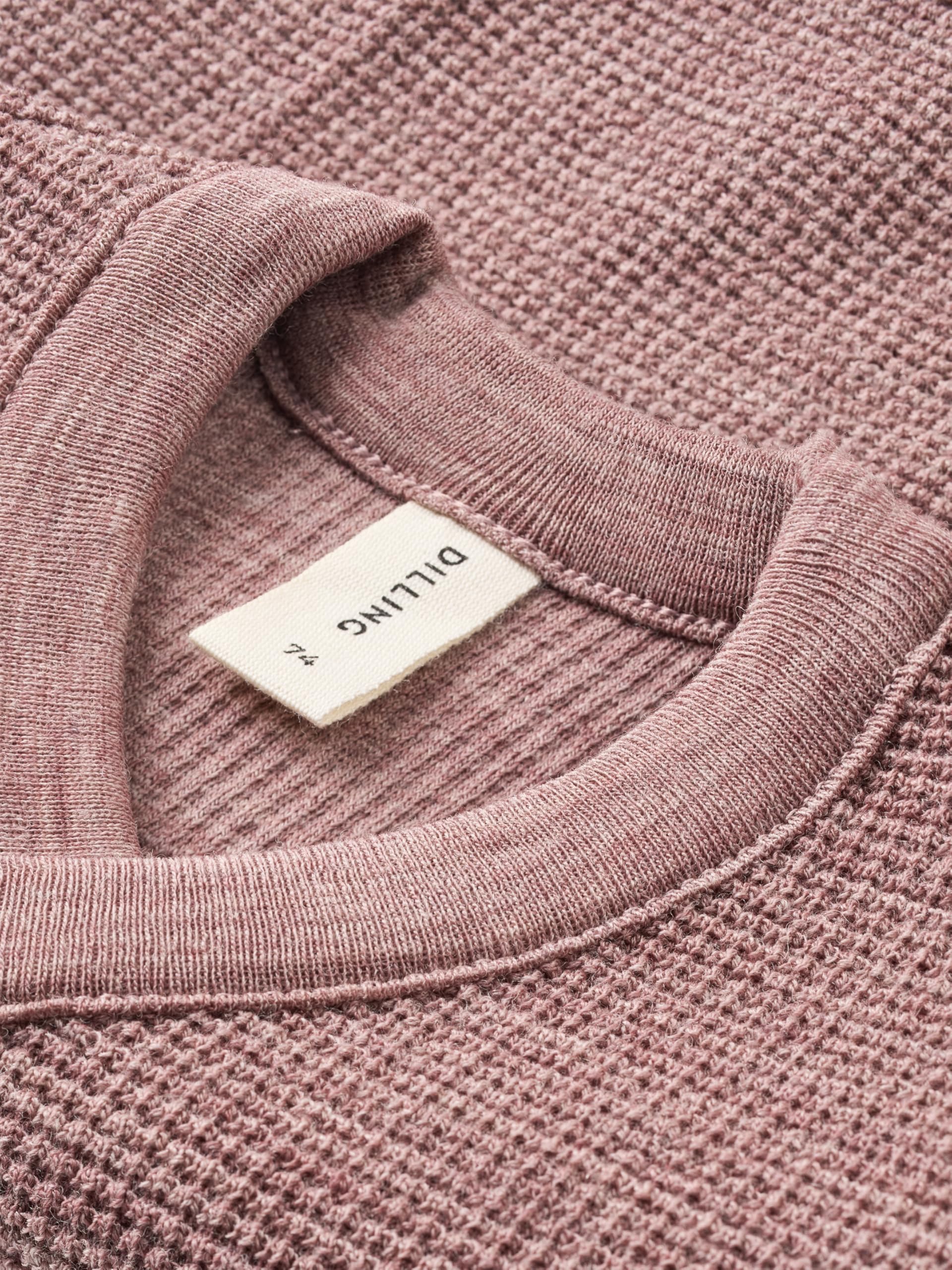 DILLING Baby-Wickelstrickjacke aus Merinowolle mit Waffelmuster