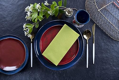 Vista 34 de Servilletas de papel azules Tela desechable de lino como servilletas de cena Toallas de mano Toallas de mano Servilletas de papel suaves