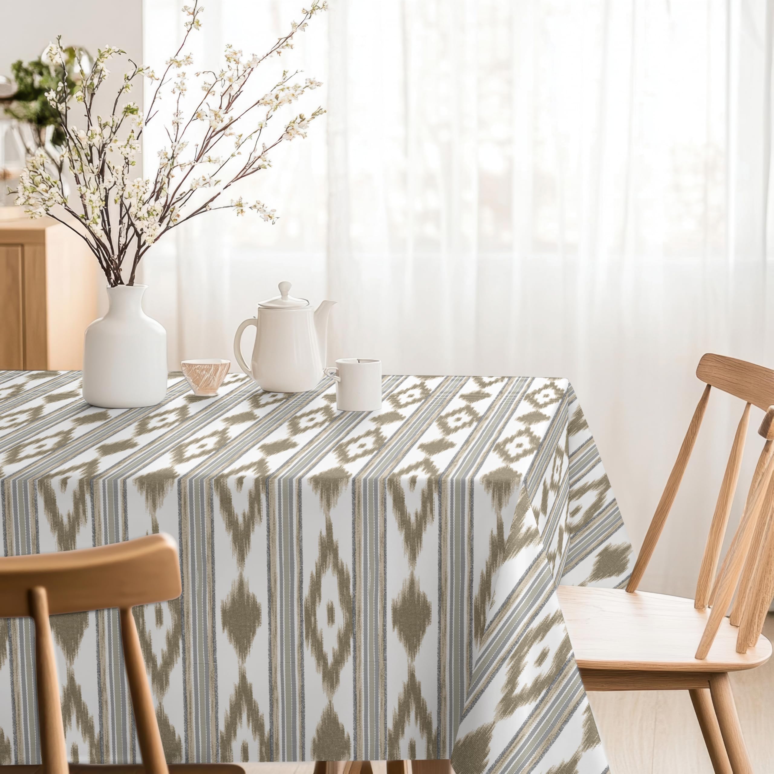 Martina Home Resin Tablecloth Islands Brown 240 x 140 cm