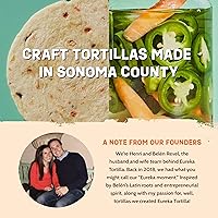 Vista 5 de Eureka Tortilla Tortillas de harina de jalapeño y zanahoria en escabeche Tortillas artesanales Mini granos enteros de 6 pulgadas Veganas, sin