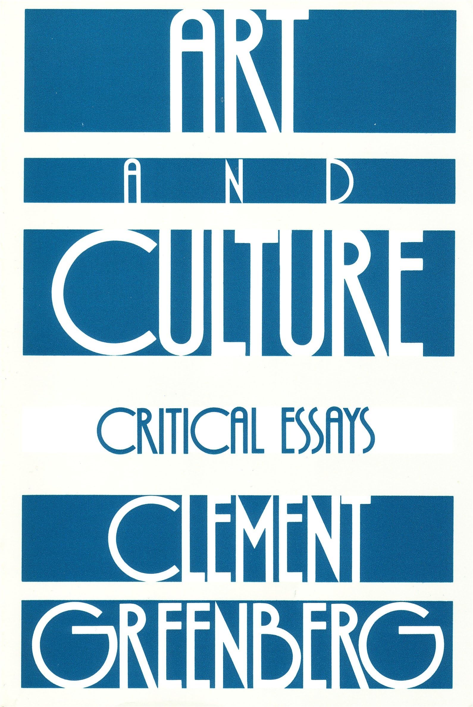 Art and Culture: Critical Essays: 0212 (Beacon Paperback, 212)