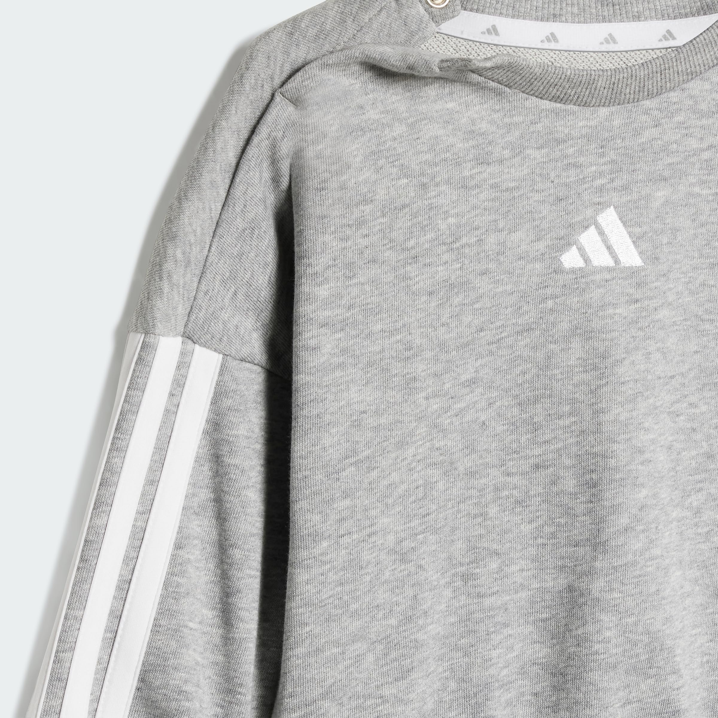 adidas Mixte bébé Essentials Jogger Track Suit, Medium Grey Heather/White, 6-9 Months