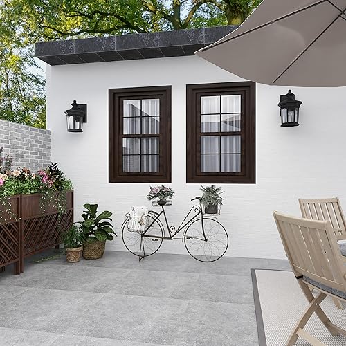 Miniatura 8 de Deco 79 Soporte para plantas de metal para interiores y exteriores diseño de alambre con cesta y bolsa de sillín 54 x 18 x 32 pulgadas turquesa