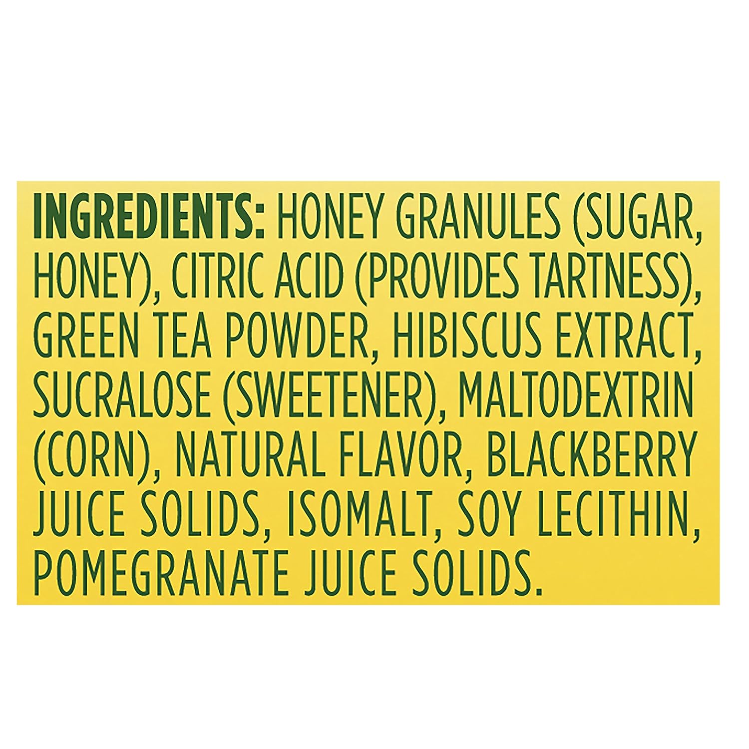 Lipton Tea and Honey Iced Green Tea To-Go Packets, Blackberry Pomegranate , 0.14 Ounce (Pack of 10)