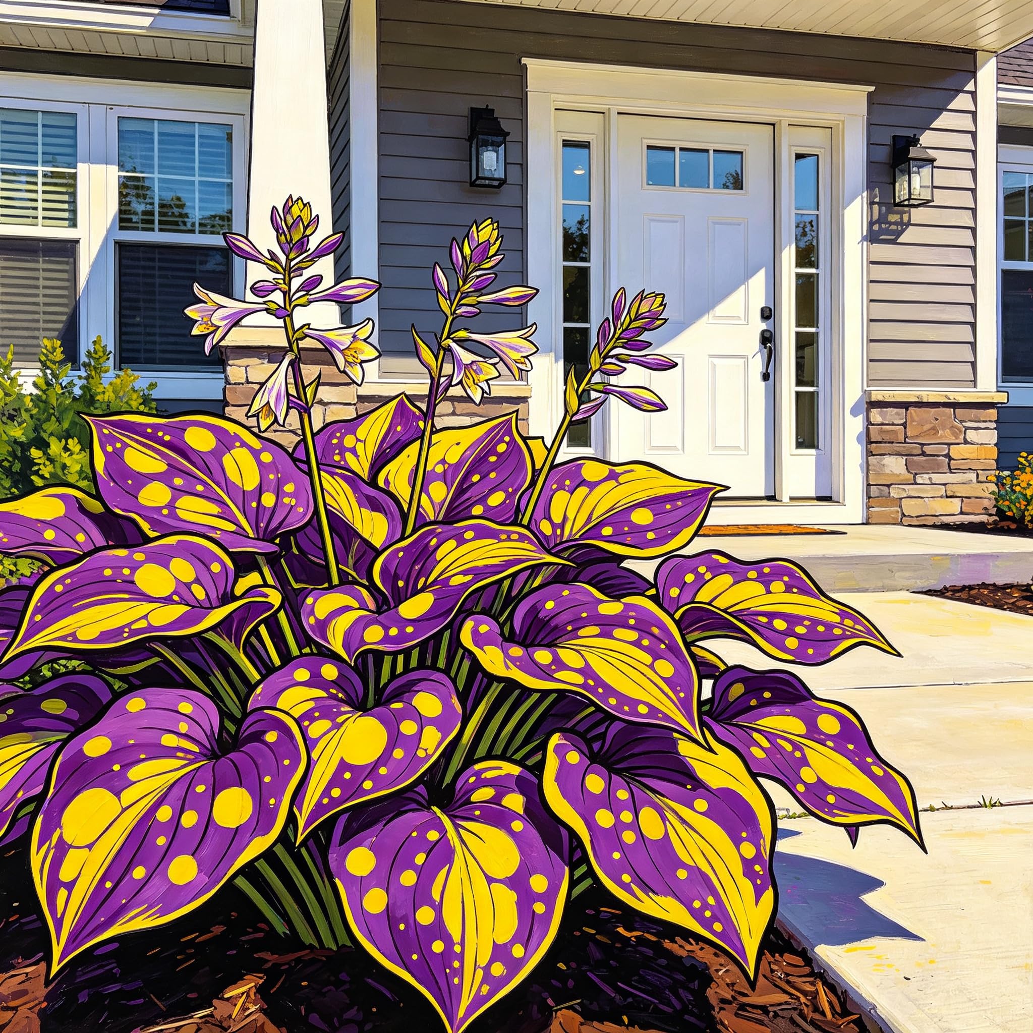 Hosta Bulbs for Planting, Excellent Display,Hosta Mix,Perennial-Bulbs-Coloured hostas Bulbs — image 1