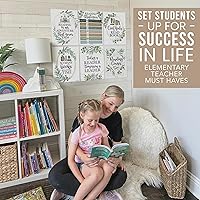 Vista 8 de Hadley Designs Carteles de lectura para decoración de aula primaria y biblioteca, 6 decoraciones de esquina de lectura para decoraciones de aula